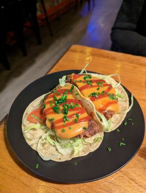 Cheezeburger taco at Calle Rey in Newtown