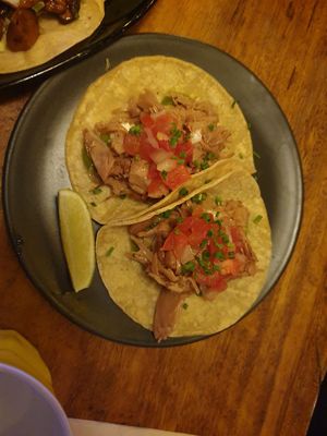 Smoked chikn taco $10 at Calle Rey in Newtown