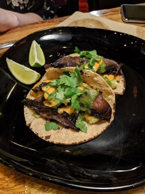 Portobello mushroom tacos at Calle Rey in Newtown