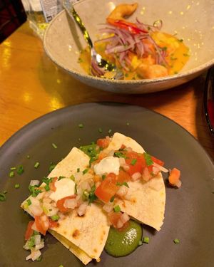 Seven course vegan and gluten free dinner at Calle Rey in Newtown