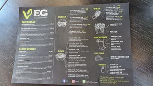 A new menu (june 2021) at VEG in Split