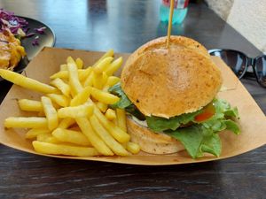 Cheese burger at VEG in Split