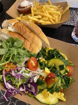 Tofu scrambled at VEG in Split