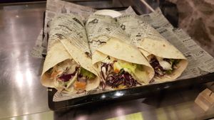 Tofu Wrap at VEG in Split