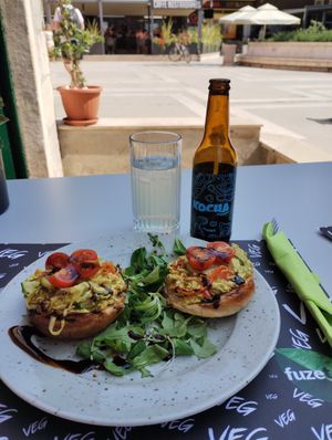 Scrambled tofu from brunch offer  at VEG in Split