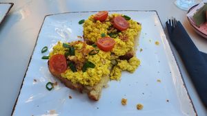 Tofu bruschetta at VEG in Split