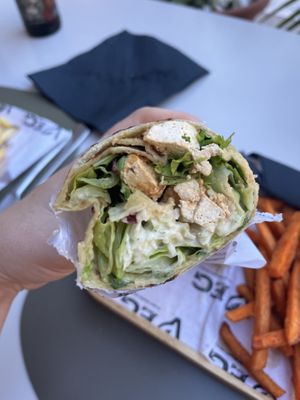Tofu wrap  at VEG in Split