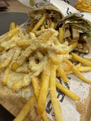TRUFFLE FRIES OMG   at VEG in Split