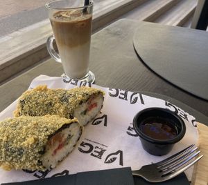 Carrot lax sushi burrito  at VEG in Split