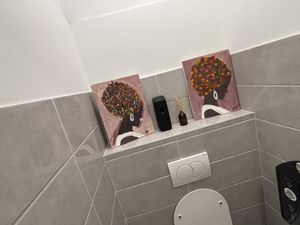 Funky art in the toilets   at VEG in Split