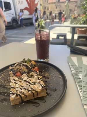 Sweet waffle   at VEG in Split
