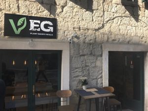 Front of shop at VEG in Split