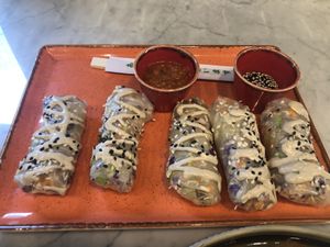 Raw Spring Rolls mmmmm at VEG in Split