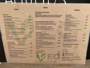 August Menu at VEG in Split