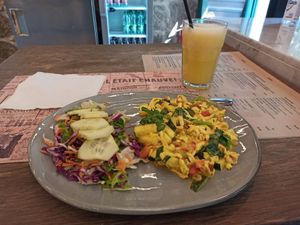 Scrambled tofu at VEG in Split