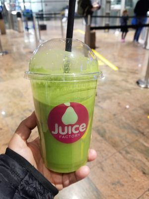 Grace Kaley juice (already drank some!) at VIE - Juice Factory - T3 in Vienna