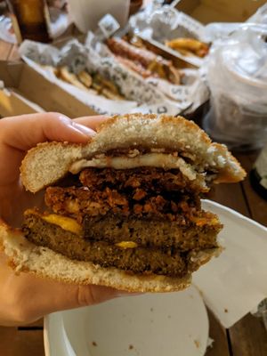 Maple Breakfast Burger at Veggie Dojo in Central Singapore