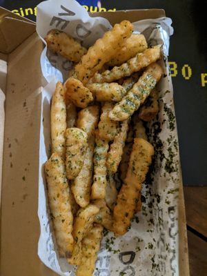 Seaweed fries at Veggie Dojo in Central Singapore