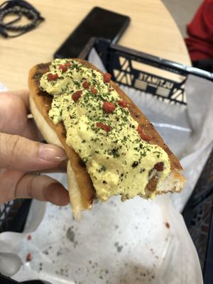 eggless “egg” mayo bun roll $4.90 at Veggie Dojo in Central Singapore