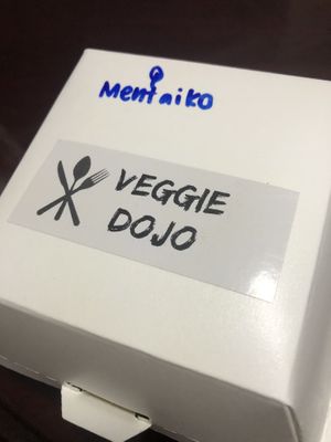 Vegan caviar burger at Veggie Dojo in Central Singapore