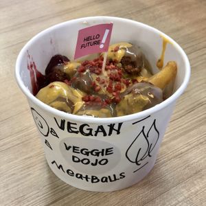 Meatball bowl at Veggie Dojo in Central Singapore