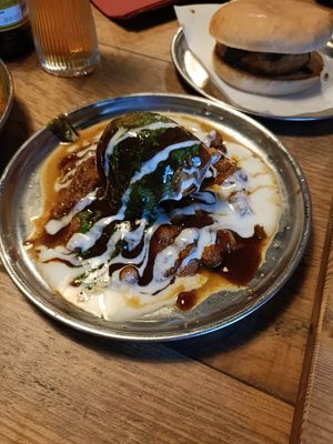 Samosa chast and vada pav at Masala Craft in York