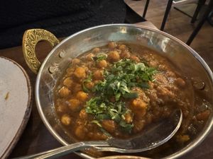 Chickpea curry  at Masala Craft in York