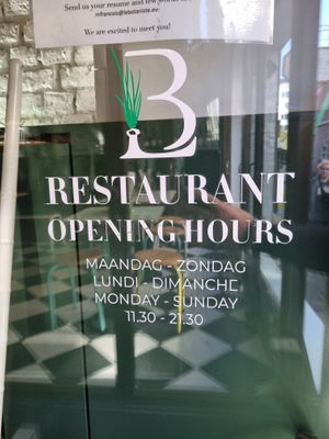 Opening hours at Le Botaniste - Bailli in Brussels