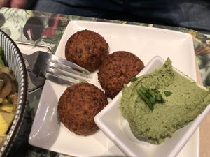 veggie balls  at Le Botaniste - Bailli in Brussels