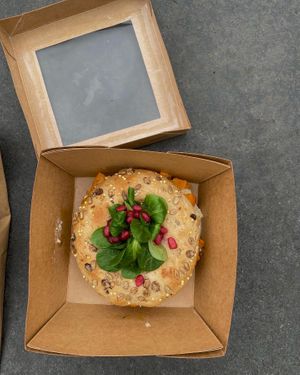 Bagel  #Veganuary at Ici la terre in Bordeaux