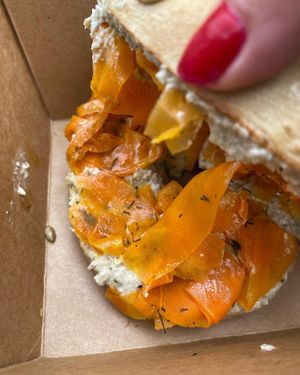 Vegan salmon  #Veganuary at Ici la terre in Bordeaux