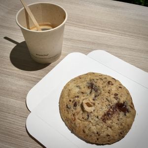 Choco/hazelnut cookie 🤤 at Ici la terre in Bordeaux