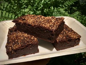 Brownie gluten free at Ici la terre in Bordeaux