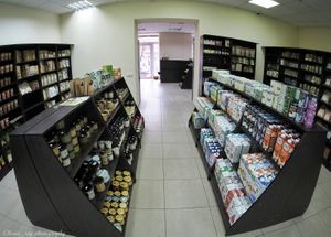 Plant based milk and peanut butter at Vegetus in Dnipro