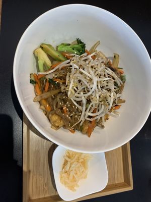 GF vegan noodles   at Persimmon Tree in Victoria