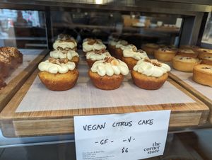 Citrus cake at The Corner Store Cafe in Dunedin
