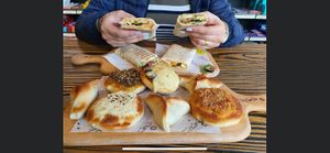 Spinach & Zaatar at Sahtein Oven in Cairo