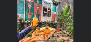 Mix of Savories and Pastries at Sahtein Oven in Cairo