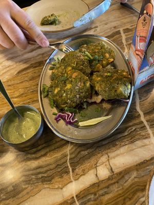 Hara Bahra kababs entree   at Coriander's - St Asaph in Christchurch