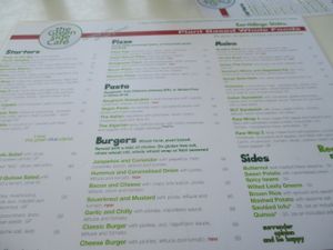 Wide variety of meals at The Greenside Cafe in Johannesburg