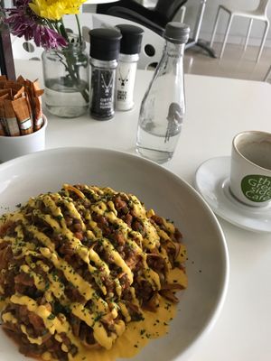 Bolognese chewy pasta. Top   at The Greenside Cafe in Johannesburg