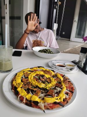 Bacon Pizza from Greenside cafe at The Greenside Cafe in Johannesburg