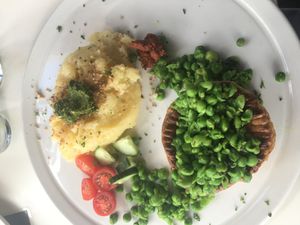 Sammy’s mince and vegetable pie;it was scrumptious I really enjoyed it.   at The Greenside Cafe in Johannesburg