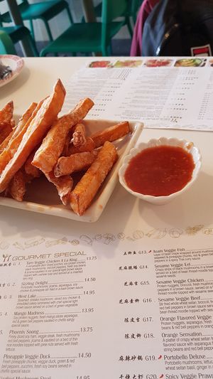 Golden Sweet Fries! at Veggie Lin Garden in Astoria