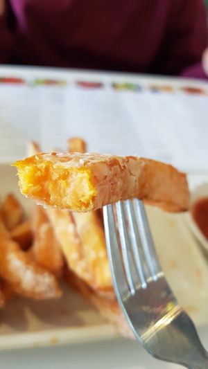 These are fantastic! (Golden Sweet Fries) at Veggie Lin Garden in Astoria