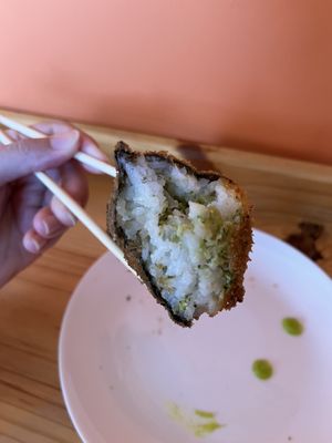Hot temaki  at Nana Veg in Salvador