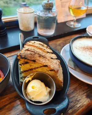 Grilled sourdough bread    at Pickled Fish in Long Beach