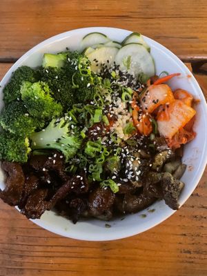 Spicy BiBimBap at Blossoming Lotus - Irvington in Portland
