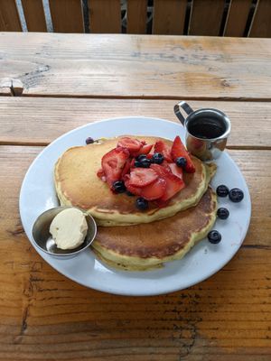 Pancakes & Fresh Berries at Blossoming Lotus - Irvington in Portland