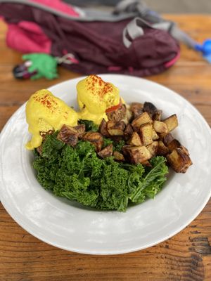 Vegan Benedict  at Blossoming Lotus - Irvington in Portland